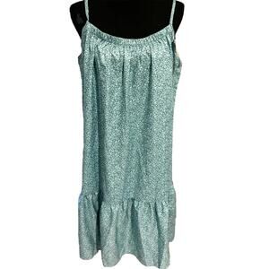 New Camibloom Women’s‎ XL Floral Peasant Cottagecore Boho Sheath Ruffle Dress